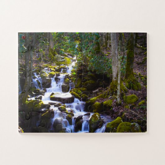 Puzzle Smokey Mountain River Creek Caroline du Nord (Horizontal)