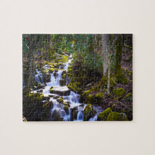 Puzzle Smokey Mountain River Creek Caroline du Nord (Horizontal)