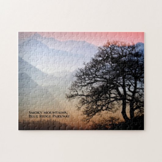Puzzle Smokies Blue Ridge Parkway Sunset Photographie (Horizontal)