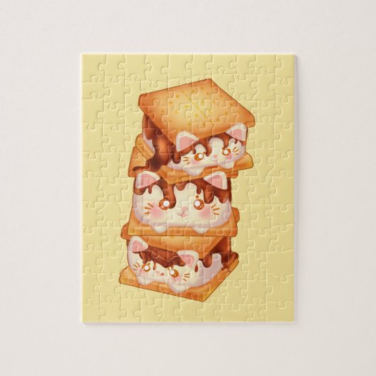 Puzzle S'more Chocolate Cats (Vertical)