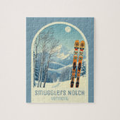 Puzzle Smugglers Notch Vermont ski vacation game (Vertical)