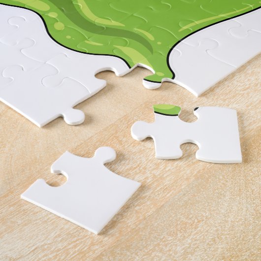 Puzzle Snack aux échecs avec échiquier (Côté)