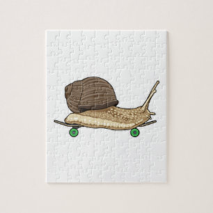 Puzzle Snail as Skateboard avec Skateboard