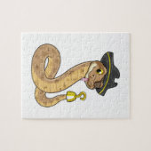 Puzzle Snake as Pirate with Hook Hand & Eye patch (Horizontal)