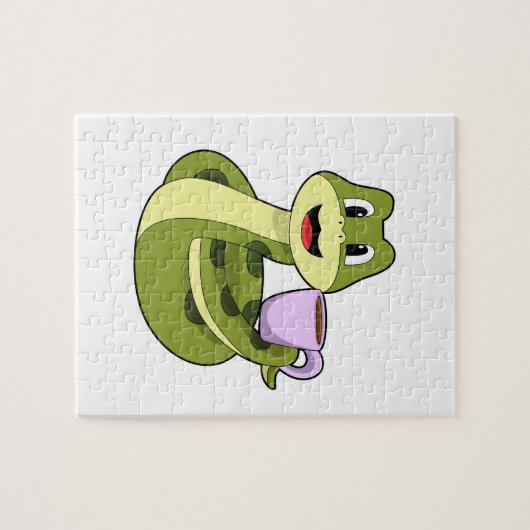 Puzzle Snake with Cup (Horizontal)