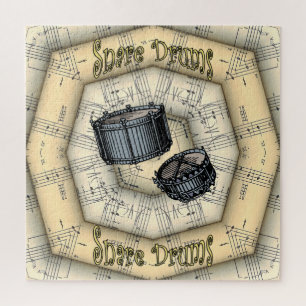 Puzzle Snare Drums ~ Strange Musical Design ~ Unique ~