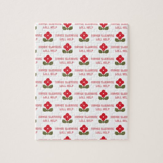 Puzzle Snarky Rude Cross Stitch Funny Irrévérent humour (Vertical)