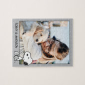 Puzzle Snoopy on Black White Comics | Ajouter votre photo (Horizontal)