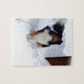 Puzzle Snow Collie (Horizontal)