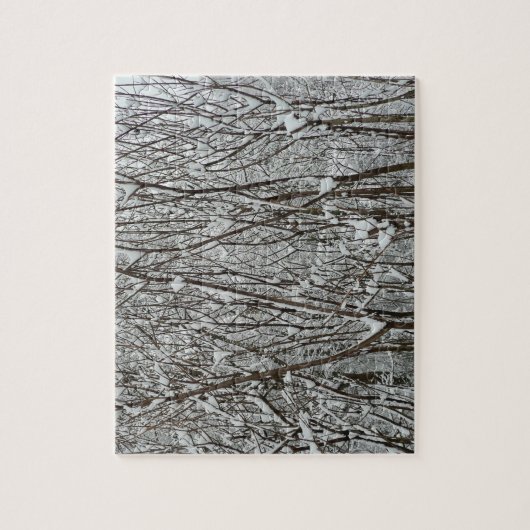 Puzzle Snow Covered Branches Winter (Vertical)