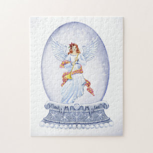 Puzzle Snow globe with angel illustration