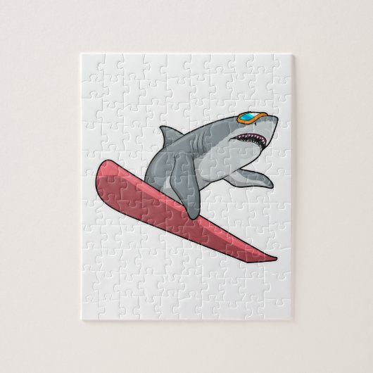 Puzzle Snowboard requin (Vertical)