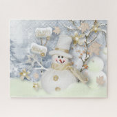 Puzzle Snowman (Horizontal)