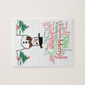 Puzzle Snowman (Horizontal)