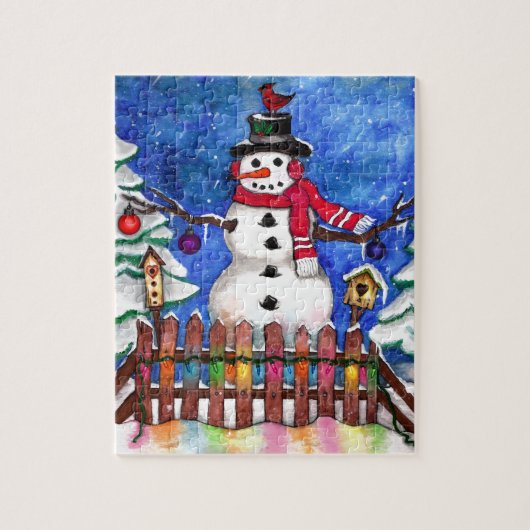 Puzzle Snowman (Vertical)