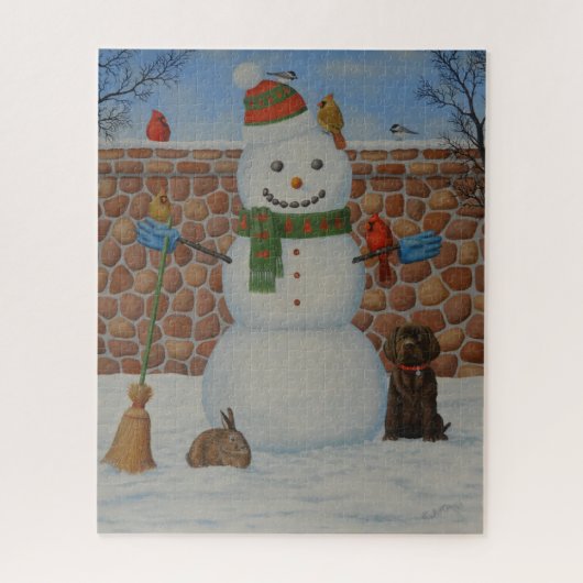 Puzzle Snowman (Vertical)