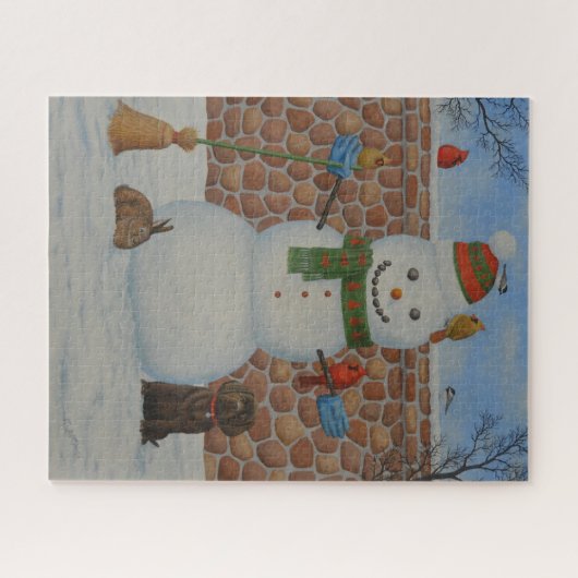 Puzzle Snowman (Horizontal)