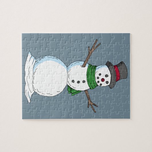Puzzle Snowman (Horizontal)