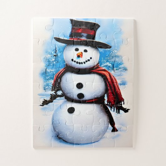 Puzzle Snowman (Vertical)