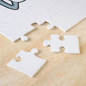 Puzzle Snowman au patinage sur glace avec patins sur glac (Côté)