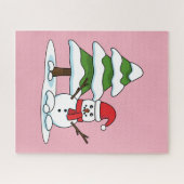 Puzzle Snowman avec Snowman Pine Tree (Horizontal)