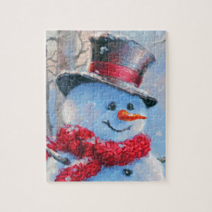 Puzzle Snowman dans les bois