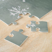 Puzzle Snowman Snowflakes Spruce Sprigs (Côté)
