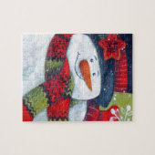 Puzzle Snowman Wearing (Horizontal)