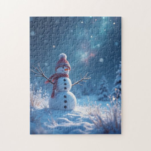 Puzzle Snowman Winter Wonderland (Vertical)
