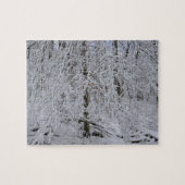Puzzle Snowy Birch Tree Canopy (Horizontal)