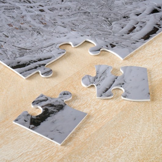 Puzzle Snowy Birch Tree Canopy (Côté)