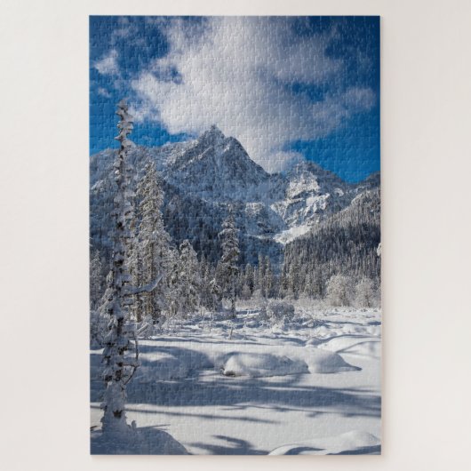 Puzzle Snowy Mountain Wonderland (Vertical)