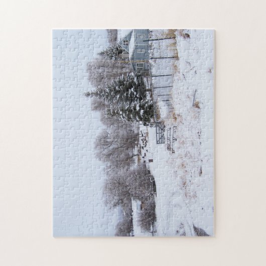 Puzzle Snowy Ranch Matin (Vertical)