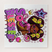 Puzzle So Blessed™ StarBerry | Fille Mignonne aux Fraises (Horizontal)