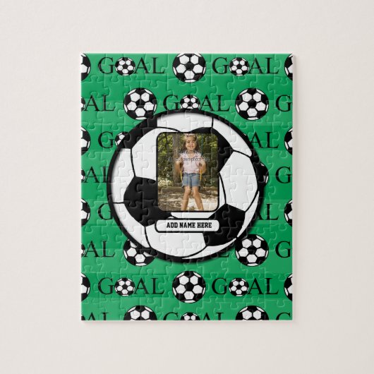 Puzzle Soccer photo personnalisé (Vertical)