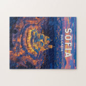 Puzzle Sofia Bulgarie Illustration Voyage Art Vintage (Horizontal)