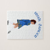 Puzzle Soft Shoe Irish Dancer in Blue (Horizontal)