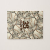 Puzzle softball de baseball motif garçons filles (Horizontal)