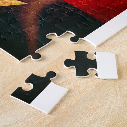 Puzzle Soie de ondulation de drapeau du Texas (Côté)