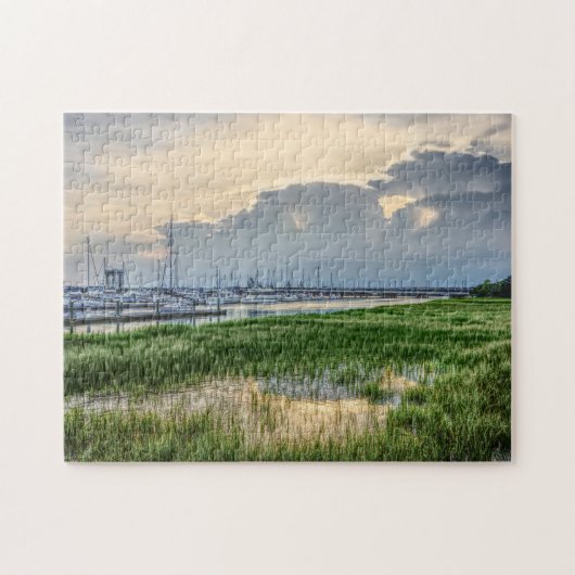 Puzzle Soirée À Charleston Harbour (Horizontal)