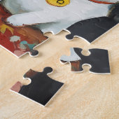 Puzzle Soirée cosy avec dame sans chats (Côté)