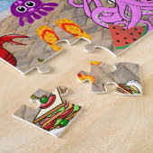 Puzzle Soirée de billard pour enfants personnalisée (Côté)