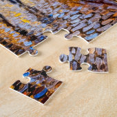 Puzzle Soirée de ville pluvieuse impressionniste avec ref (Côté)