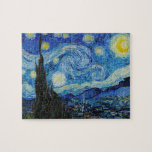 Puzzle Soirée Van Gogh Starry. Impressionnisme art vintag<br><div class="desc">Le puzzle de Van Gogh "The Starry Night".</div>