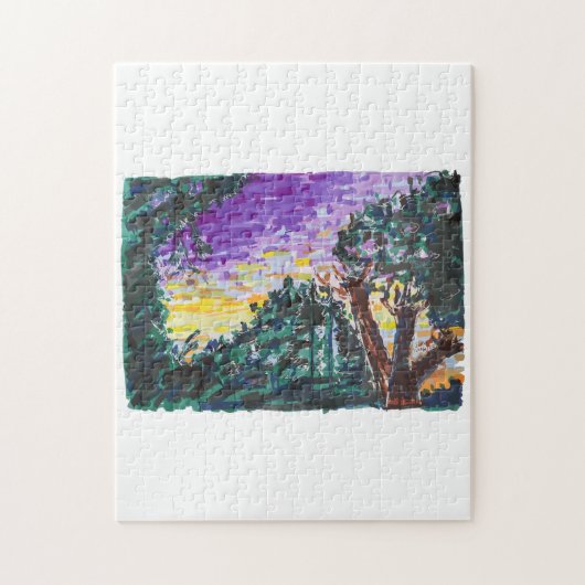 Puzzle Soirée violette (Vertical)