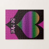 Puzzle Sois à moi Valentine Purple Heart (Horizontal)