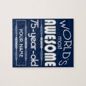 Puzzle soixante-quinzième D'anniversaire des mondes (Horizontal)