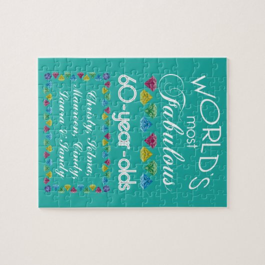 Puzzle soixantième Anniversaire la plupart de groupe (Horizontal)