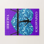 Puzzle Solde de gymnastique poutre violet Turquoise (Horizontal)