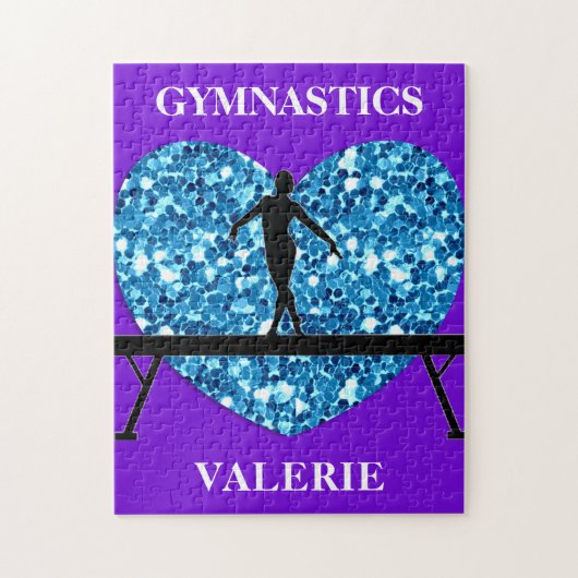 Puzzle Solde de gymnastique poutre violet Turquoise (Vertical)